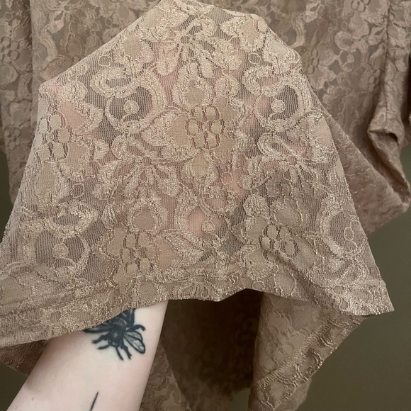 Vintage Willow Ridge Champagne Lace Top - Picture 5 of 5